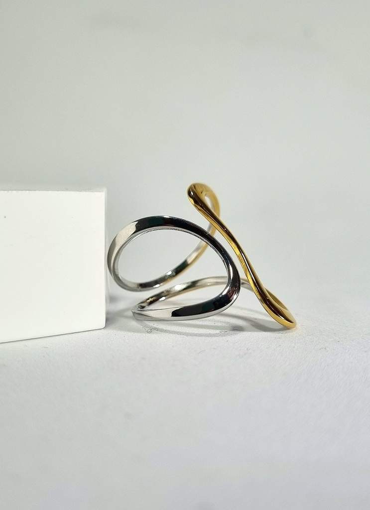 Anillo Elegante Bicolor
